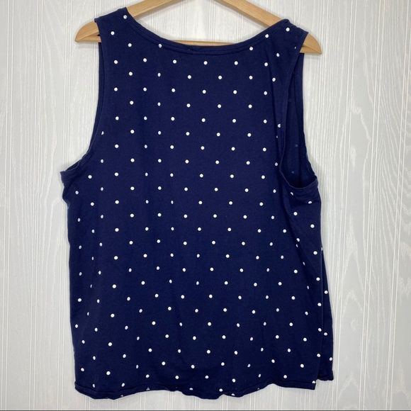 Old Navy Navy Blue Tank top with tie front Size XXL - Picture 5 of 8